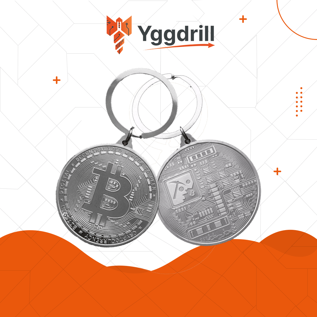 Bitcoin Metal Keychain