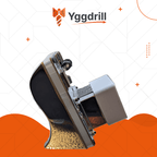 Side profile of Bitaxe Gamma 602 Ice Angel Edition Bitcoin miner mounted on angled stand showing aluminum heatsink and cooling assembly