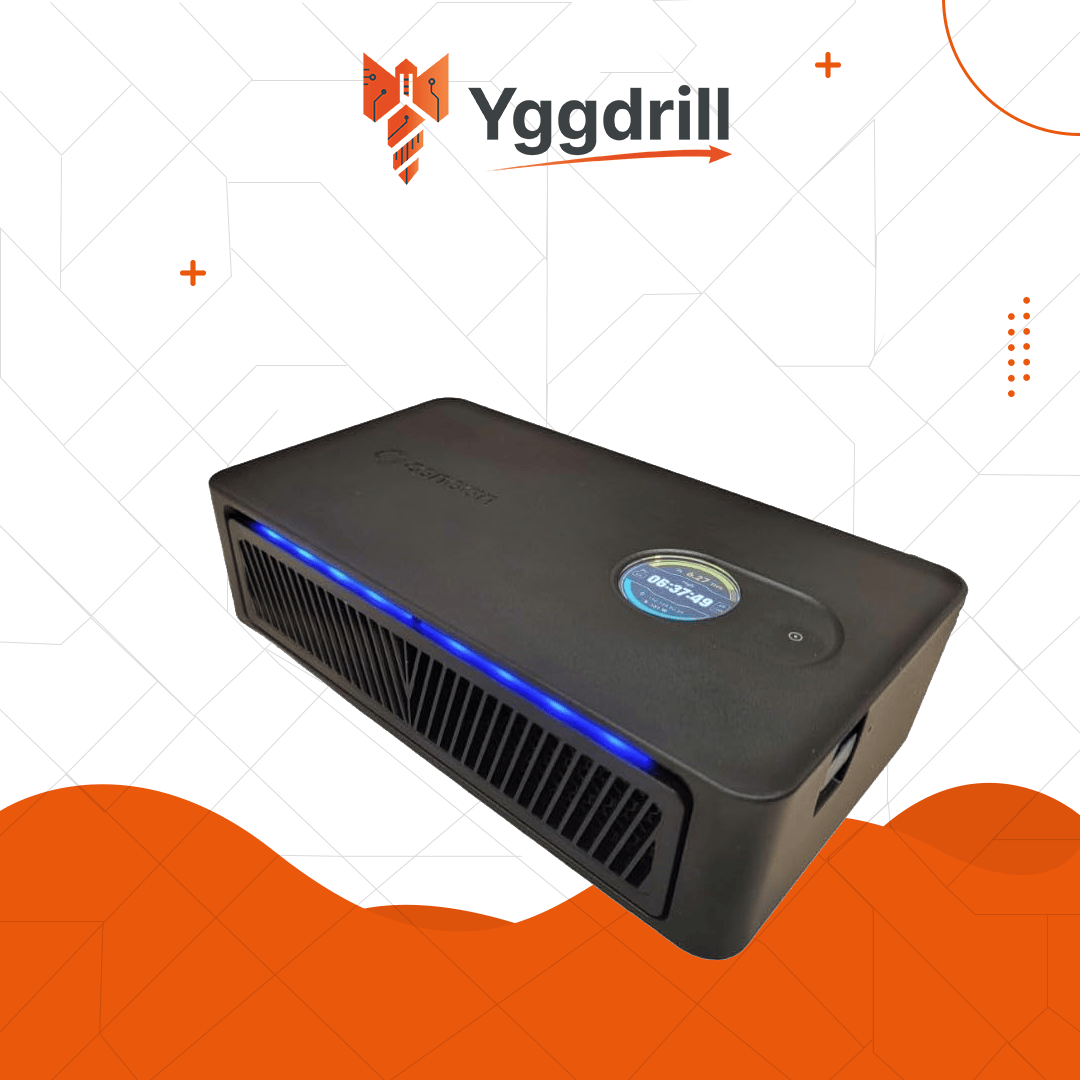 Nano 3S Bitcoin miner with RGB LED lighting and compact design, doubles as a mini space heater